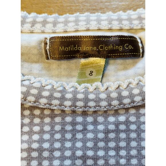 Matilda Jane Shirt Girls 8 Happy Fall Ya'll Long Sleeve Button Detail Floral - Picture 2 of 5